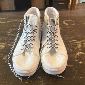 Vans White Hightops Size 12